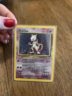 Original Mewtwo Pokemon Rare Holo Card - Image 2
