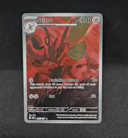 Pokemon Scizor 205/197 Sv03 Obsidian Flames Illustration Rare Holo - Image 1
