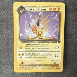 Pokemon TCG Dark Jolteon 38/82 Team Rocket Uncommom - Image 1