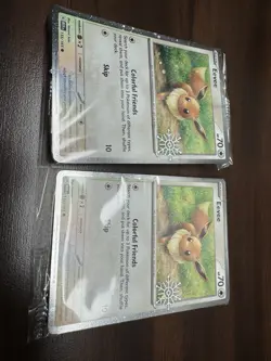 EEVEE 133/165 Pokemon TCG Holiday Calendar 2025 Holo Festive Stamp Promo Card - Image 1