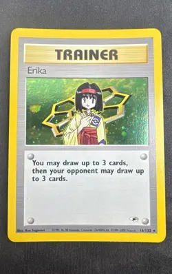Pokemon Erika 016/132 Gym Heroes Holo - Image 1