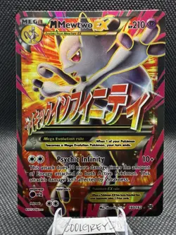 Pokemon TCG M Mewtwo EX Full Art Holo Ultra Rare Card PSA 7 160/162 Breakthrough - Image 1