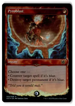 Pyroblast (Foil) - NM Near Mint - SS3 Signature Spellbook Chandra #5 - MTG Magic - Image 1