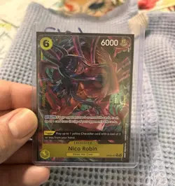 Bandai One Piece CCG Nico Robin OP09-107 Alt Art Foil Rare EN 6000 - Image 1