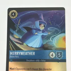 Lorcana Merryweather - Feisty Fairy 139/204 Wilds Unknown Uncommon Cold Foil NM - Image 3