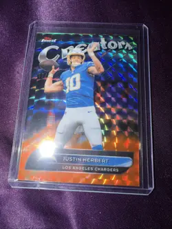 Topps 2025 Finest Football Justin Herbert Chargers Creators /25 - Image 4