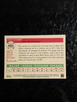 Ron Guidry 2025 Topps Chrome Platinum Anniversary Purple Vibrations/250 - Image 2