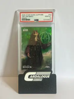 2025 Topps Chrome Star Wars Sapphire Jar Binks Refractor Green #/99 PSA 10 - Image 1