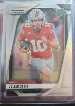 2025 Panini Prizm Draft Picks - Julian Sayin #161 Silver Prizm (RC) - Image 1