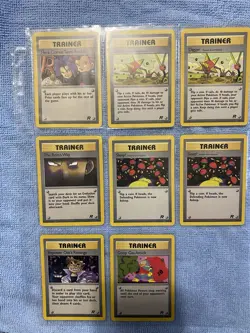 Pokemon VTG Card Lot Team Rocket Trainer Here Comes Team Rocket Collection - Image 1