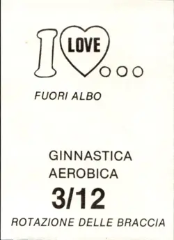 Figurine I Love... Edizioni Flash Collezione 1984 # Ginnastica Aerobica 3 - Image 2