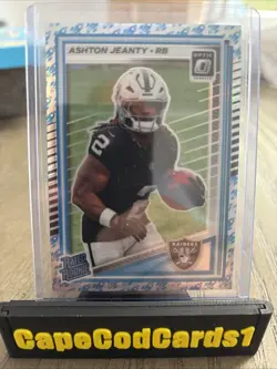 2025 Panini Donruss Optic - Rated Rookie Ashton Jeanty #202 Rocket Prizm (RC) - Image 1