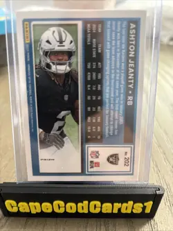 2025 Panini Donruss Optic - Rated Rookie Ashton Jeanty #202 Rocket Prizm (RC) - Image 2