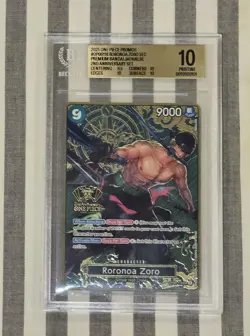 2025 ONE PIECE 2ND ANNIVERSARY SET ENG #OP06-118 RORONOA ZORO BGS 10 # - Image 1