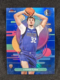 2025-26 Topps Finest - Uncommon Cooper Flagg #101 Blue Refractor 72/150 (RC) - Image 1