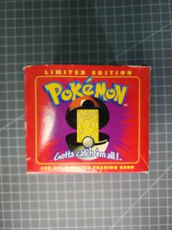 Pokemon Jigglypuff 23K Gold Plated Trading Card with Sealed COA 1999 Burger King - Image 1