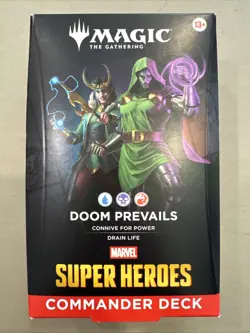 Magic The Gathering MTG Marvel Super Heroes Commander Deck Doom Prevails - Image 1