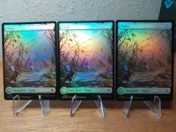 3x Plains Spring BLB Bloomburrow MTG 262 FOIL FULL ART BASIC LAND M/NM - Image 1