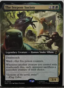 MTG The Serpent Society (Extended Art) 424 NON FOIL Marvel Super Heroes - Image 1