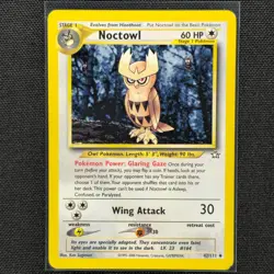 Noctowl - 42/111 - Uncommon - Base Set - Pokemon Card - HP - Image 1