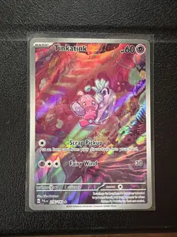 Pokemon Tinkatink Full Art Holo Illustration Rare SV02 Paldea Evolved 216/193 - Image 1