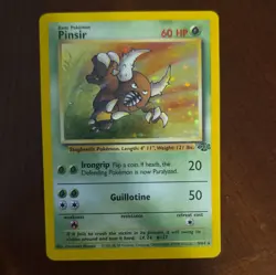 Pinsir 9/64 Jungle Holo Rare Unlimited English 60 HP Pokemon TCG 1999 - Image 1