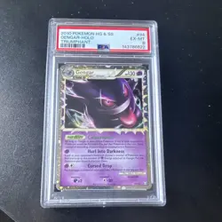 Pokemon 2010 Triumphant Gengar Prime Holo 94/102 PSA 6 Ultra Rare - Image 1