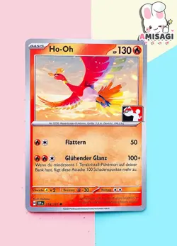 Pokemon Karte - Ho-Oh 019/191 Tournament Stamp League PROMO TCG Deutsch - Image 1