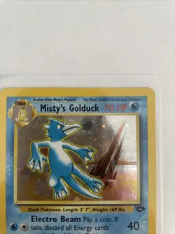 Pokemon TCG Misty's Golduck Gym Challenge 12 Holo Unlimited Holo Rare - Image 5