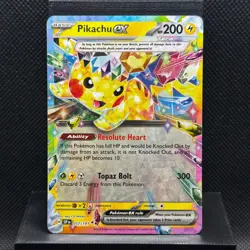 Pikachu ex 057/191 Double Rare Surging Sparks Pokemon Holo Near Mint - Image 1