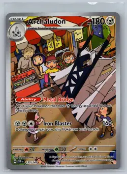 Archaludon 155/142 Illustration Rare Stellar Crown Pokemon Holo Near Mint - Image 1