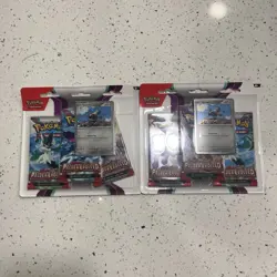 Pokemon PALDEA Evolved 3 Pack Blister With Varoom Sealed Lot Of 2 - Image 1