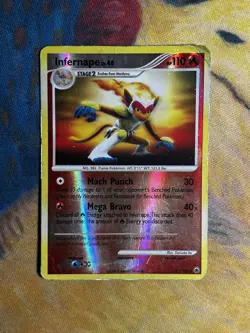 Infernape 22/100 DP Majestic Dawn Reverse Holo Rare Pokemon Card HP - Image 2