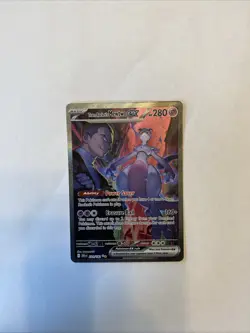 Pokemon TCG Team Rockets Mewtwo EX 213/182 Destined Rivals SIR Near Mint - Image 1