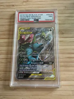 Celebi & Venusaur GX #SM167 Pokemon Promo PSA Grade 9 - Image 1
