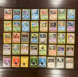 Vintage Pokemon Card Lot (40) WOTC & EX Era Random Mix + 5 Trainers & 5 Energy - Image 1