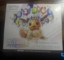 Pokemon TCG Prismatic Evolutions Pokemon Center Elite Trainer Box (ETB) dents - Image 1