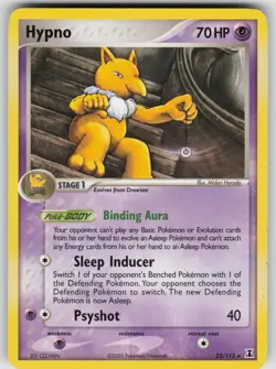 Hypno 23/113 Rare Delta Species Pokemon Moderately Played - Image 1