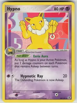Hypno 25/112 Rare FireRed & LeafGreen Pokemon Lightly Played - Image 1