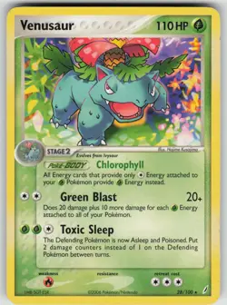Venusaur 28/100 Rare Crystal Guardians Pokemon Heavily Played - Image 1