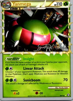 Yanmega (Gustavo Wada) Ultra Rare Triumphant 98/102 NM - Image 1