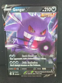 Gengar V 156/264 Holo Rare V Fusion Strike Pokemon NM - Image 1