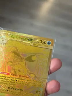 HYPER RARE Gold Mega Greninja EX Chase Card 122/086 Chaos Rising - Image 3