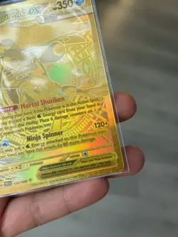 HYPER RARE Gold Mega Greninja EX Chase Card 122/086 Chaos Rising - Image 4