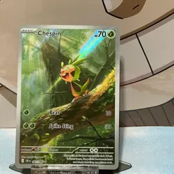 The Pokemon Company Chespin 087/086 CRIM Crimson Invasion Rare Holo EN - Image 1