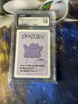 2019 Pokemon Japanese Playing Cards Old Maid Ditto CGC 10 GEM MINT - Image 1