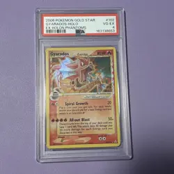2006 POKEMON EX HOLON PHANTOMS GOLD STAR #102 GYARADOS-HOLO PSA 4 - Image 2