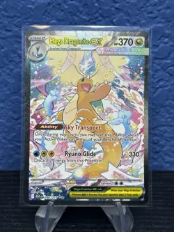 Pokemon Mega Dragonite EX Secret Rare Full Art Holo Ascended Heroes 290/217 - Image 1