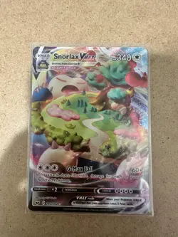 Pokemon Snorlax VMAX 142/202 Sword & Shield Full Art Rare Holo VMAX NM - Image 3