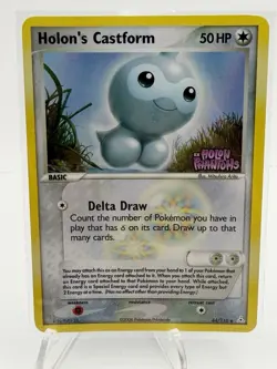 Pokemon TCG Holon's Castform 44/110 EX Holon Phantoms Reverse Holo - Image 2